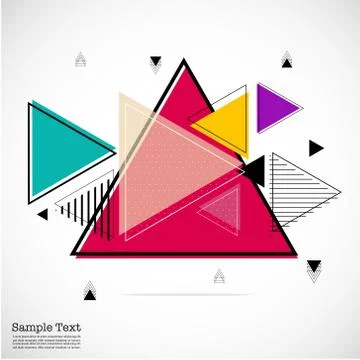 Geometric Flat Pattern. Abstract Background. Stock Illustration