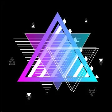 Geometric Flat Pattern. Abstract Background. Stock Illustration