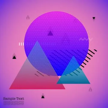 Geometric Flat Pattern. Abstract Background. Stock Illustration