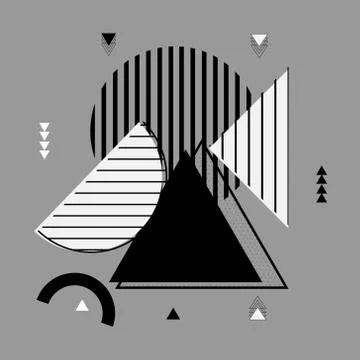 Geometric Flat Pattern. Abstract Background. Stock Illustration