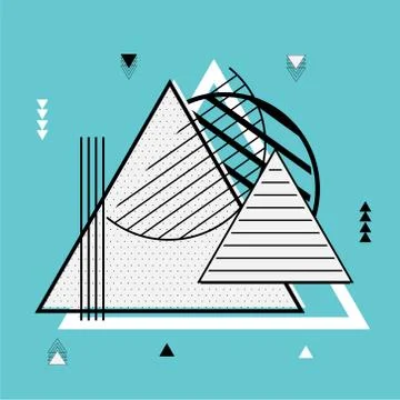 Geometric Flat Pattern. Abstract Background. Stock Illustration