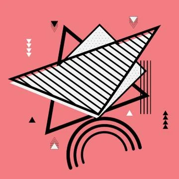 Geometric Flat Pattern. Abstract Background. Stock Illustration