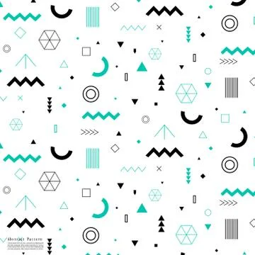 Geometric Flat Pattern. Stock Illustration