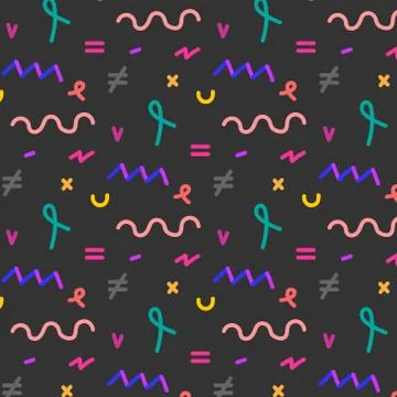 Geometric Flat Pattern. Stock Illustration