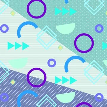 Geometric Flat Pattern. 스톡 일러스트