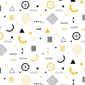 Geometric Flat Pattern. Stock Illustration