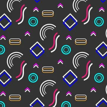 Geometric Flat Pattern. Stock Illustration