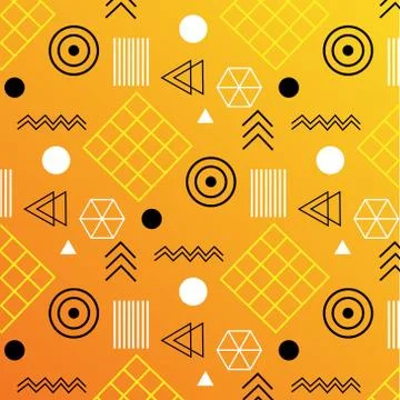 Geometric Flat Pattern. Stock Illustration