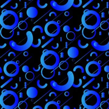 Geometric Flat Pattern. Stock Illustration