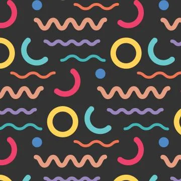 Geometric Flat Pattern. Stock Illustration