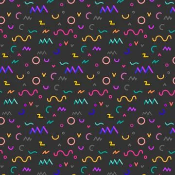 Geometric Flat Pattern. Stock Illustration