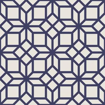 Geometric Flat Seamless Pattern Background Stock Illustration