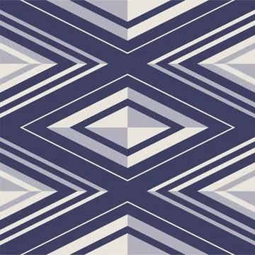 Geometric Flat Seamless Pattern Background Stock Illustration