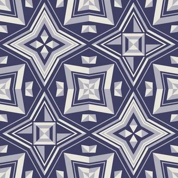 Geometric Flat Seamless Pattern Background Stock Illustration