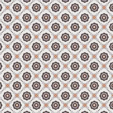 Geometric Floral Pattern Design Stock Illustration