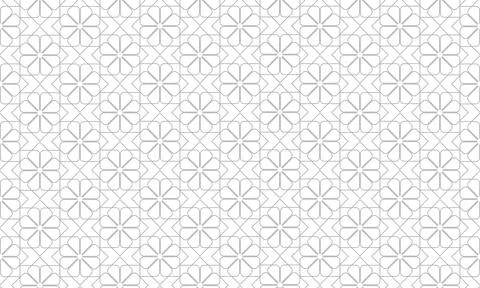 Geometric floral pattern design on a white background.  vector. Stock Illustration