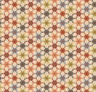 Geometric floral pattern Stock Illustration