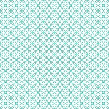 Geometric floral seamless pattern background Stock Illustration