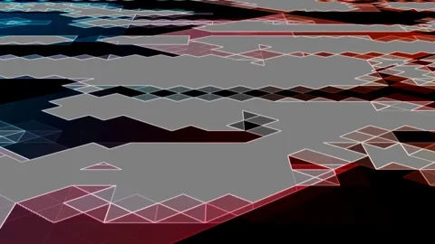 Geometric Flow Background Perspective Triangle Planar Texture Motion Video Video stock 300928385