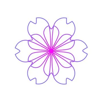 Geometric flower 스톡 일러스트