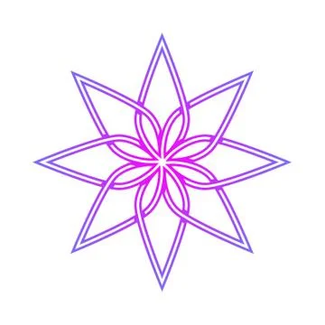 Geometric flower 스톡 일러스트