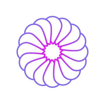 Geometric flower Stock Illustration