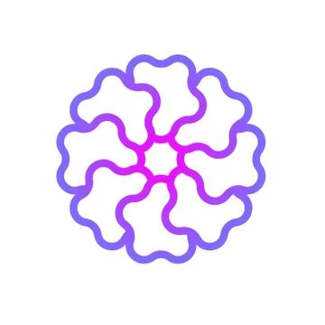 Geometric flower Stock Illustration