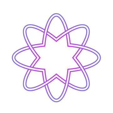 Geometric flower Stock Illustration