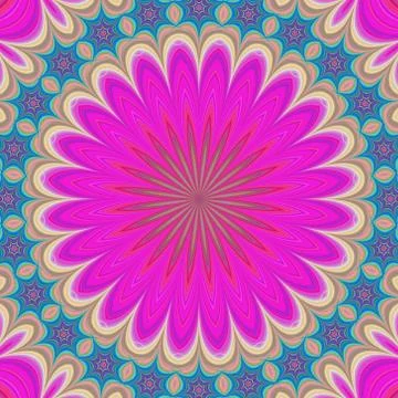 Geometric flower mandala background イラスト素材