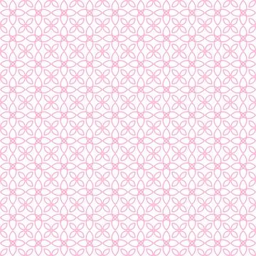 Geometric Flower seamless Pattern Aesthetics Stock Illustration