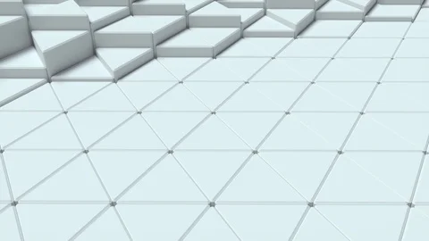 Geometric footage with abstract wave effect. Stock Footage 109208768