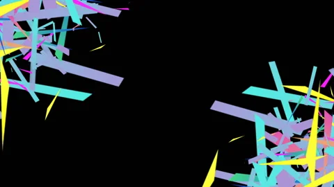 Geometric forms. Constructivism. The various colors move smoothly in different Vídeo Stock 86794915