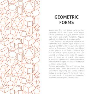 Geometric Forms Line Pattern Concept Stock Illustration