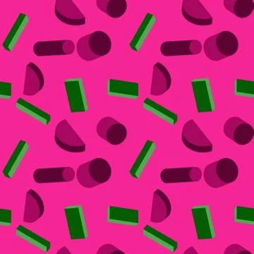 Geometric forms seamless pattern Stock Illustration