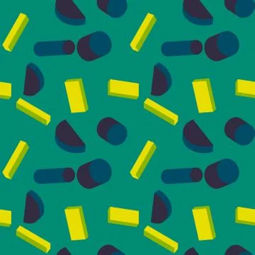 Geometric forms seamless pattern 스톡 일러스트