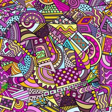 Geometric forms seamless pattern 스톡 일러스트