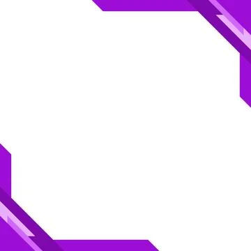 GEOMETRIC Frame Border Template for Social Media or Web Ads Stock Illustration