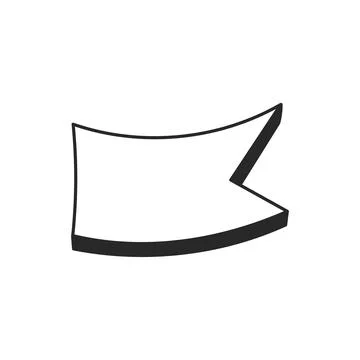 Geometric frames hand drawn icon set Stock Illustration