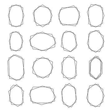 Geometric Frames Stock Illustration
