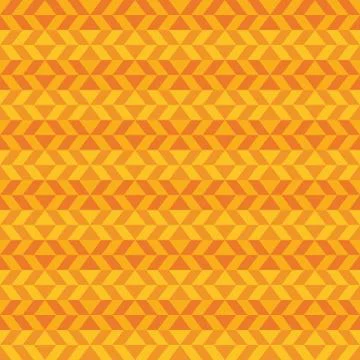 Geometric fun pattern with dark and light orange shapes Stock Illustration