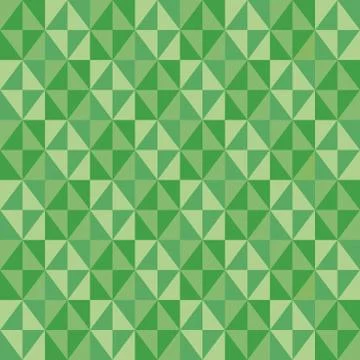 Geometric fun pattern with light and dark green diamonds Stock Illustration
