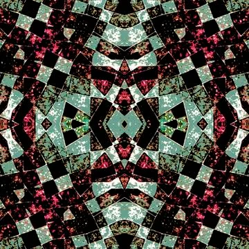 Geometric Futuristic Dark Pattern Illustrazione stock