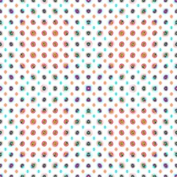 Geometric Futuristic Seamless Pattern Stock Illustration