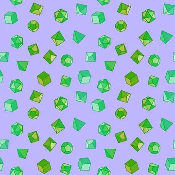Geometric game dice seamless crystal pattern for fabrics and linens and wra.. Stock Illustration
