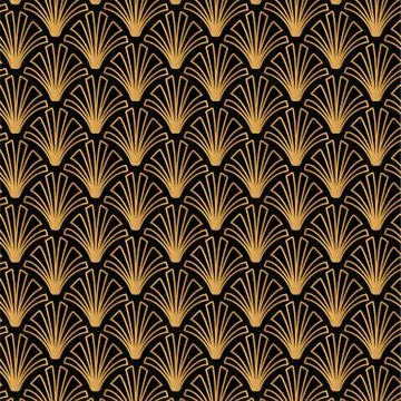 Geometric Gatsby Art Deco Pattern Background Design 스톡 일러스트