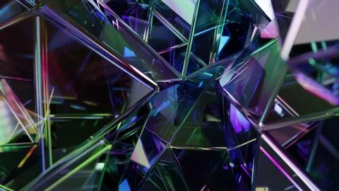 Geometric gemstone surface template with an abstract design Stock Illustration