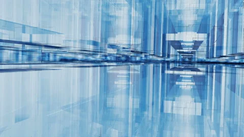 Geometric glass facade Stock Footage 89447781