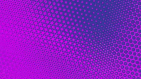 Geometric gold animation with diagonal density shift from micro dots to large Stock-Footage 331085633