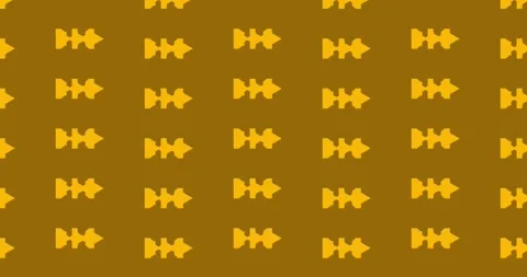 Geometric gold arrow pattern on a rich brown background. Stock Footage 309892867