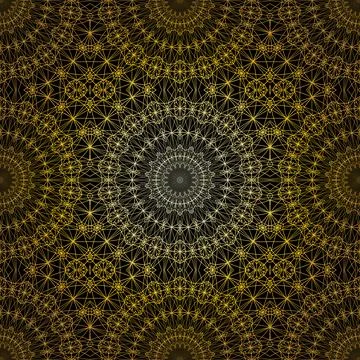 Geometric gold lace pattern 스톡 일러스트